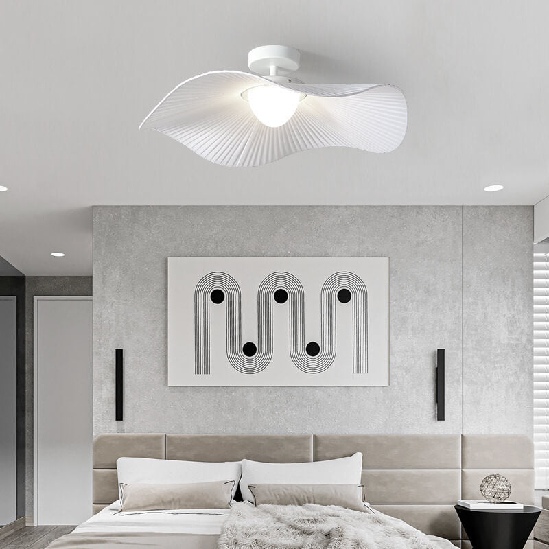 Modern Cloth Lotus Leaf LED Ceiling Light