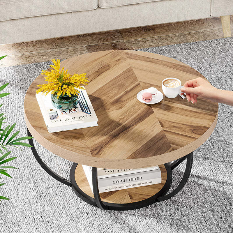 Modern Luxury Round Steel Coffee Table