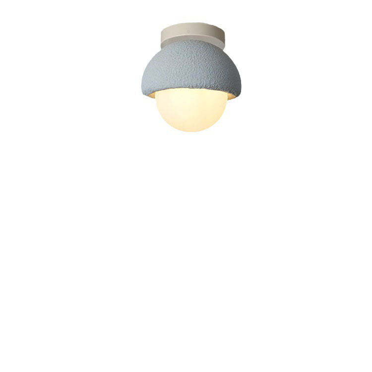Modern Plastic Round Flush Mount Light