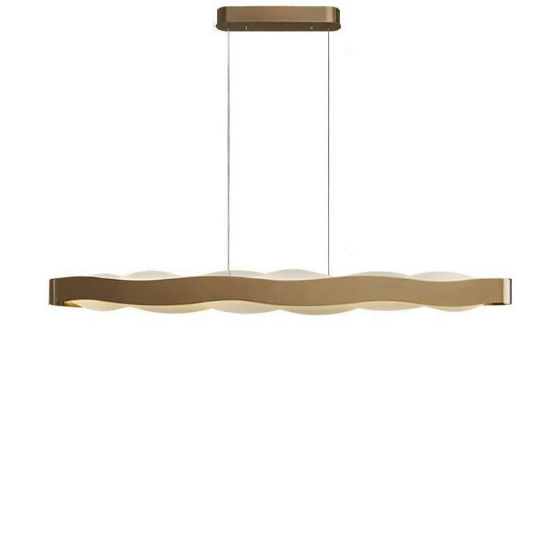 Minimalist Wave Acrylic Island Chandelier