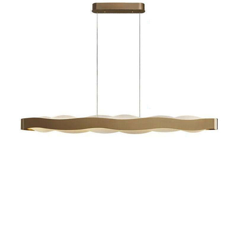 Minimalist Wave Acrylic Island Chandelier