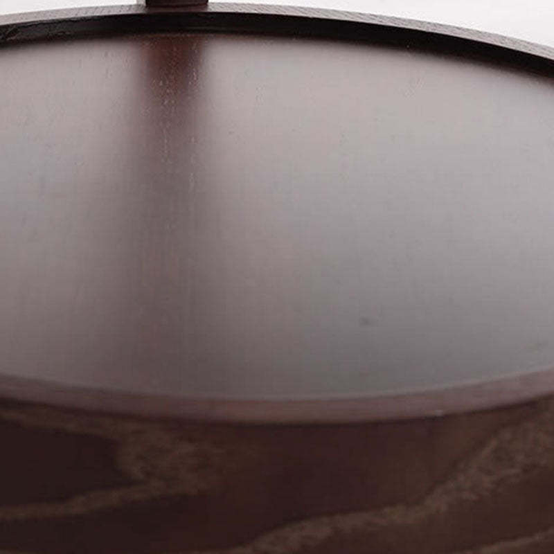 Minimalist Round Wood Double Coffee Table