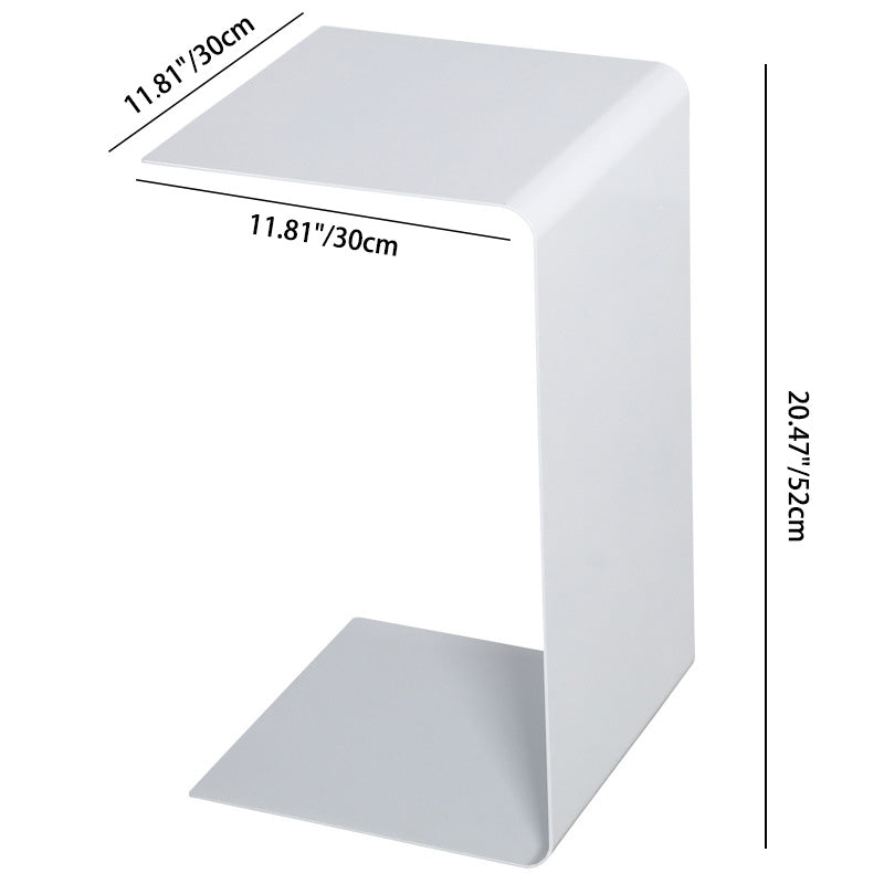 Minimalist C-Shape Iron Coffee Table