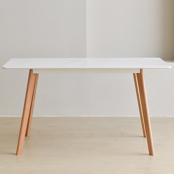Minimalist Engineered Wood Wood Dining Table