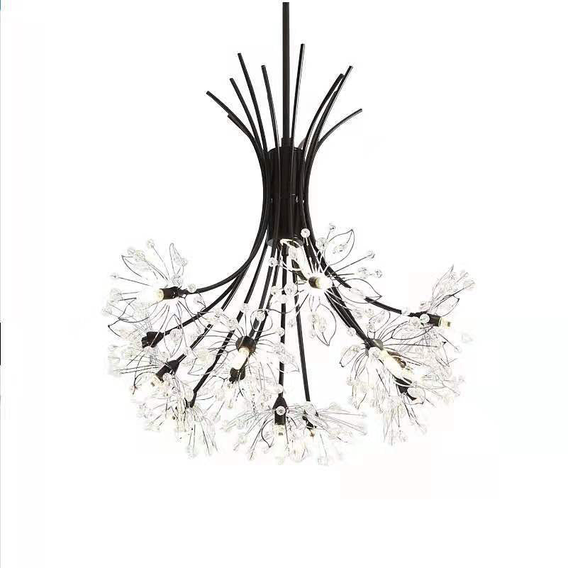 Transitional Crystal Dandelion Branch Chandelier