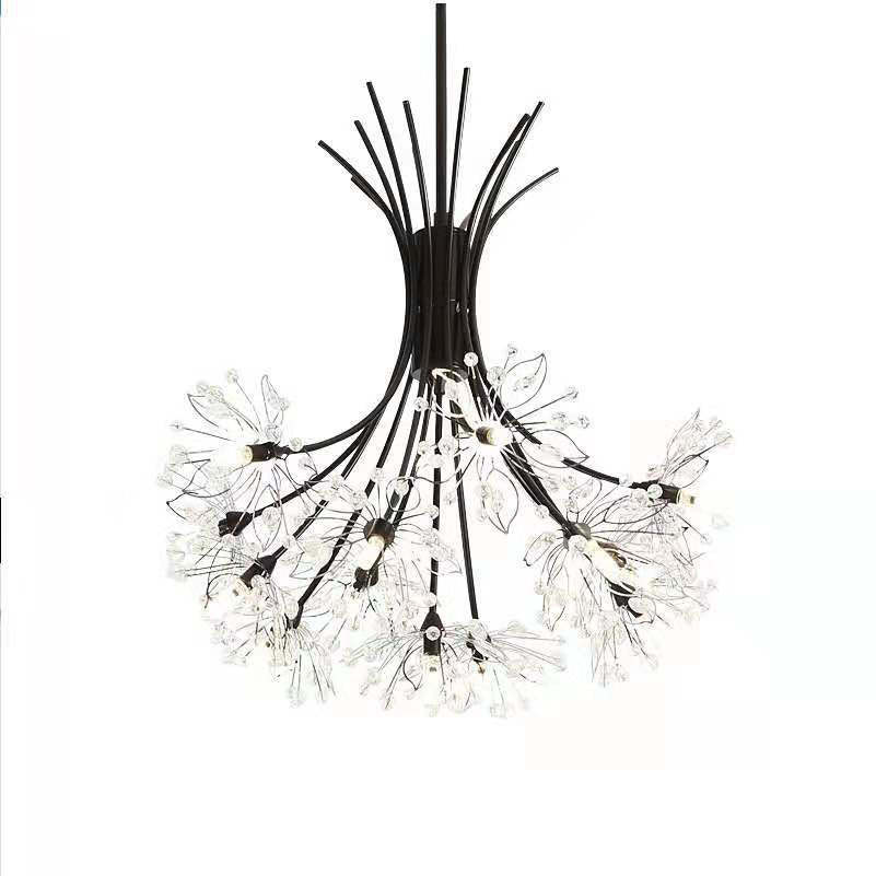 Transitional Crystal Dandelion Branch Chandelier