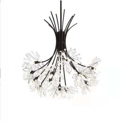 Transitional Crystal Dandelion Branch Chandelier