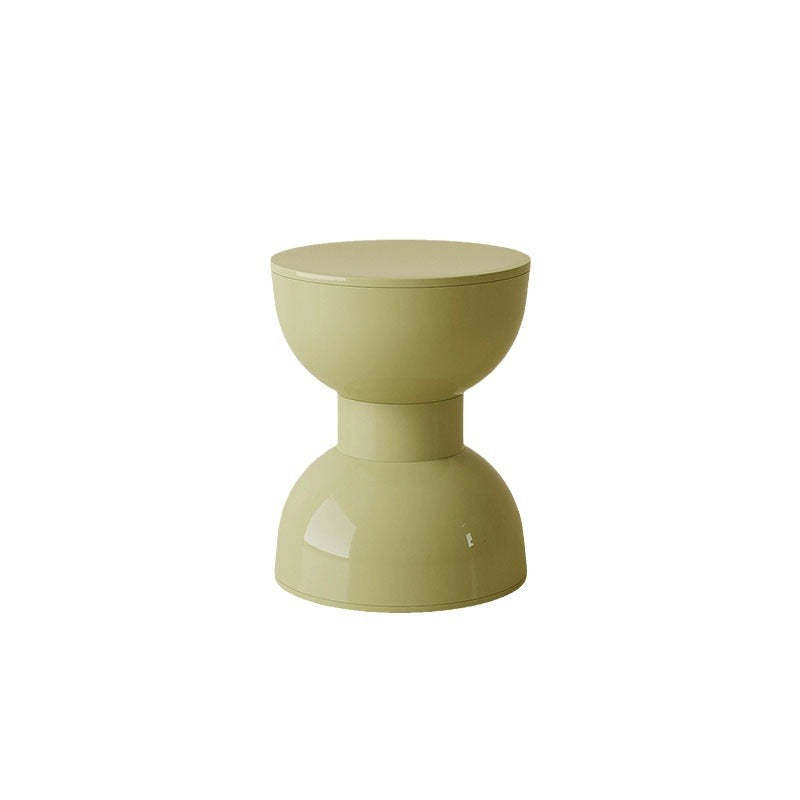 Scandinavian Macaron Hourglass Plastic Footstool