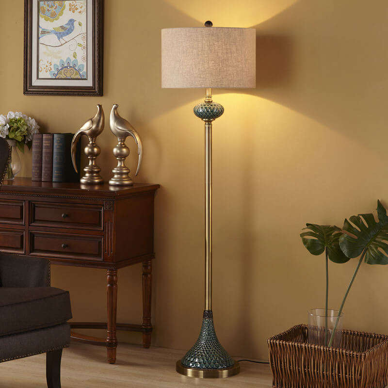 European Ceramic Fabric Floor Lamp