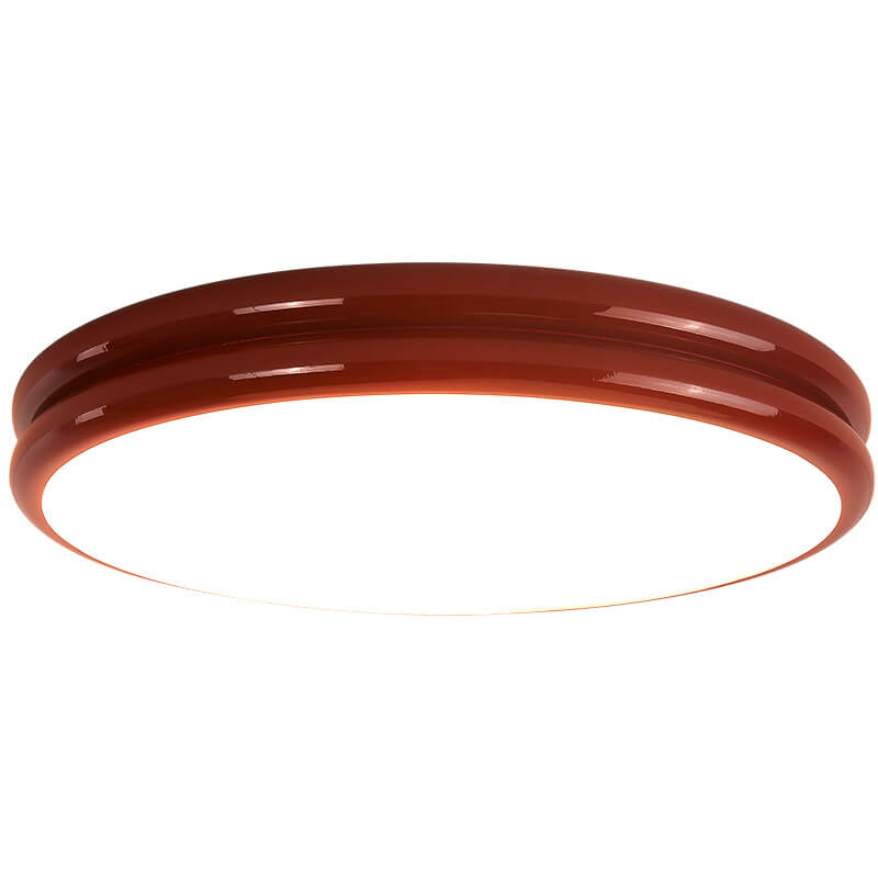Modern Kids Wrought Iron Round LED Flush Mount Light