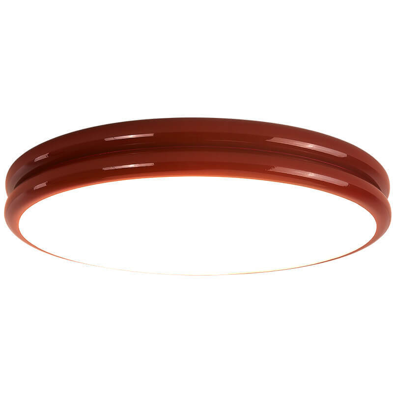 Modern Kids Wrought Iron Round LED Flush Mount Light