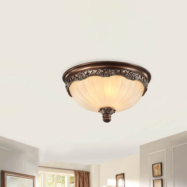 European Vintage Rustic Iron 2/3-Light Flush Mount