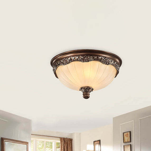 European Vintage Rustic Iron 2/3-Light Flush Mount