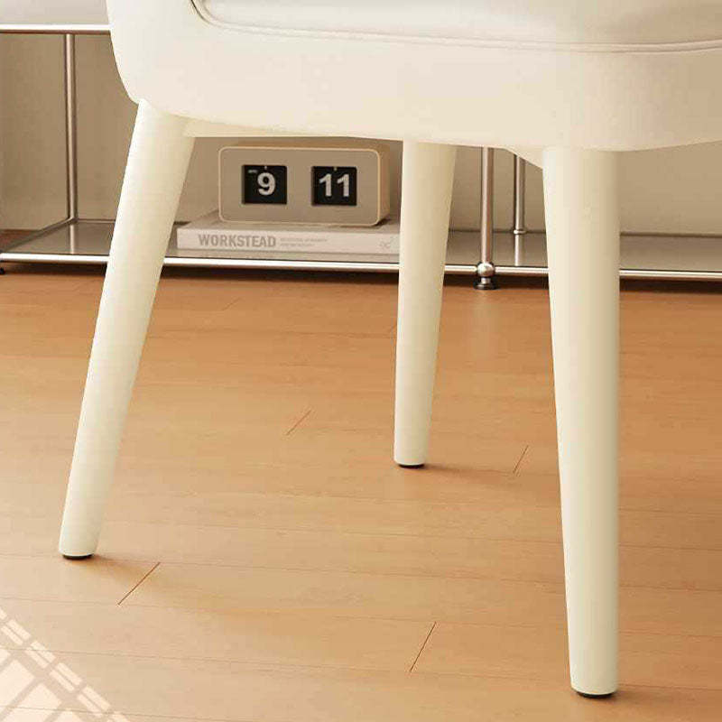 Modern Microfiber Leather Steel Dining Chair
