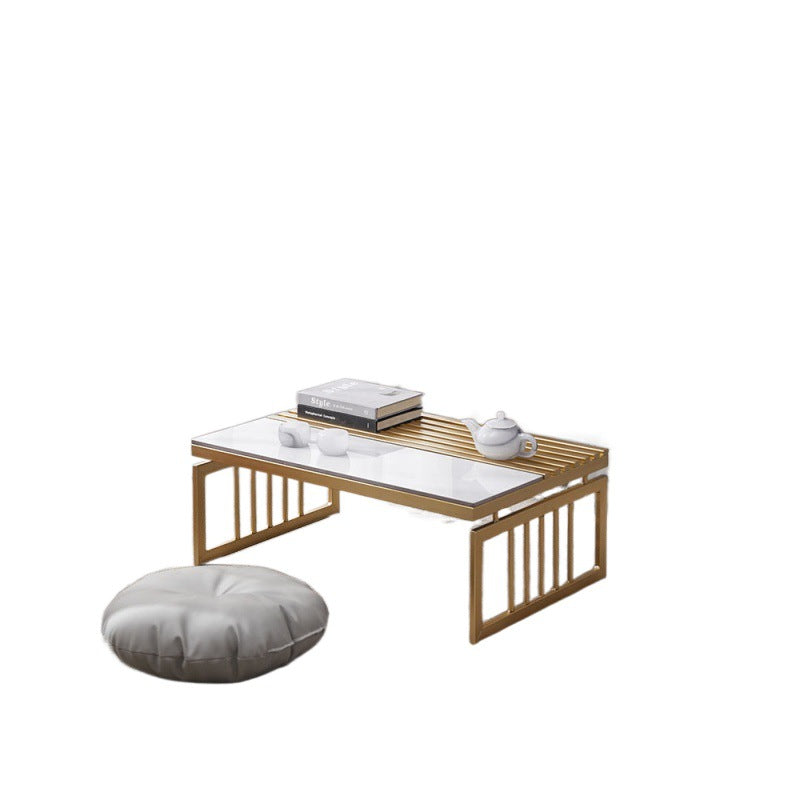 Japanese Sintered Stone Metal Coffee Table