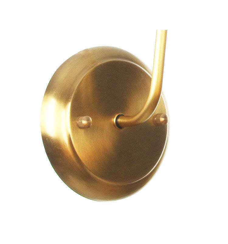 European Tiffany Vintage Brass Glass Sconce — White / 110V-120V For US/CA