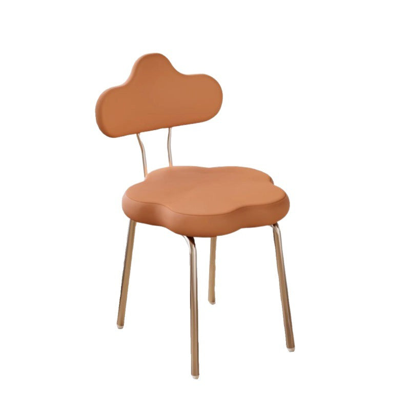 Nordic Flower Leather Swivel Dining Chair