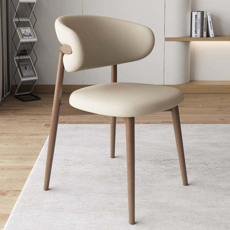 Nordic Leather Metal Dining Chair
