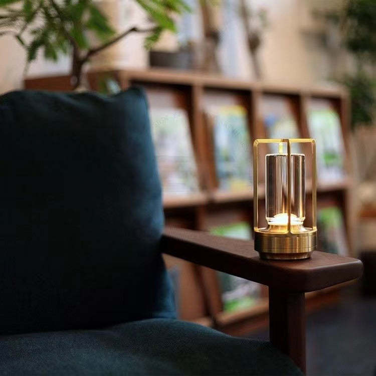Nordic Vintage Aluminum Acrylic USB Rechargeable Night Light