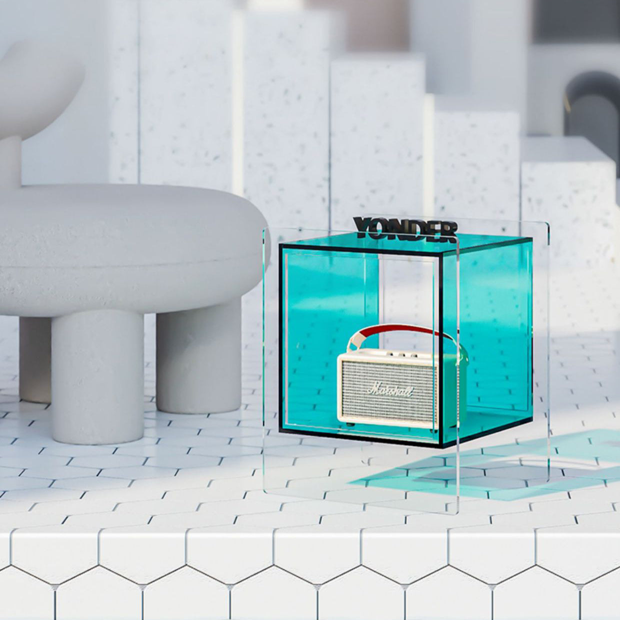 Minimalist Acrylic Nightstand