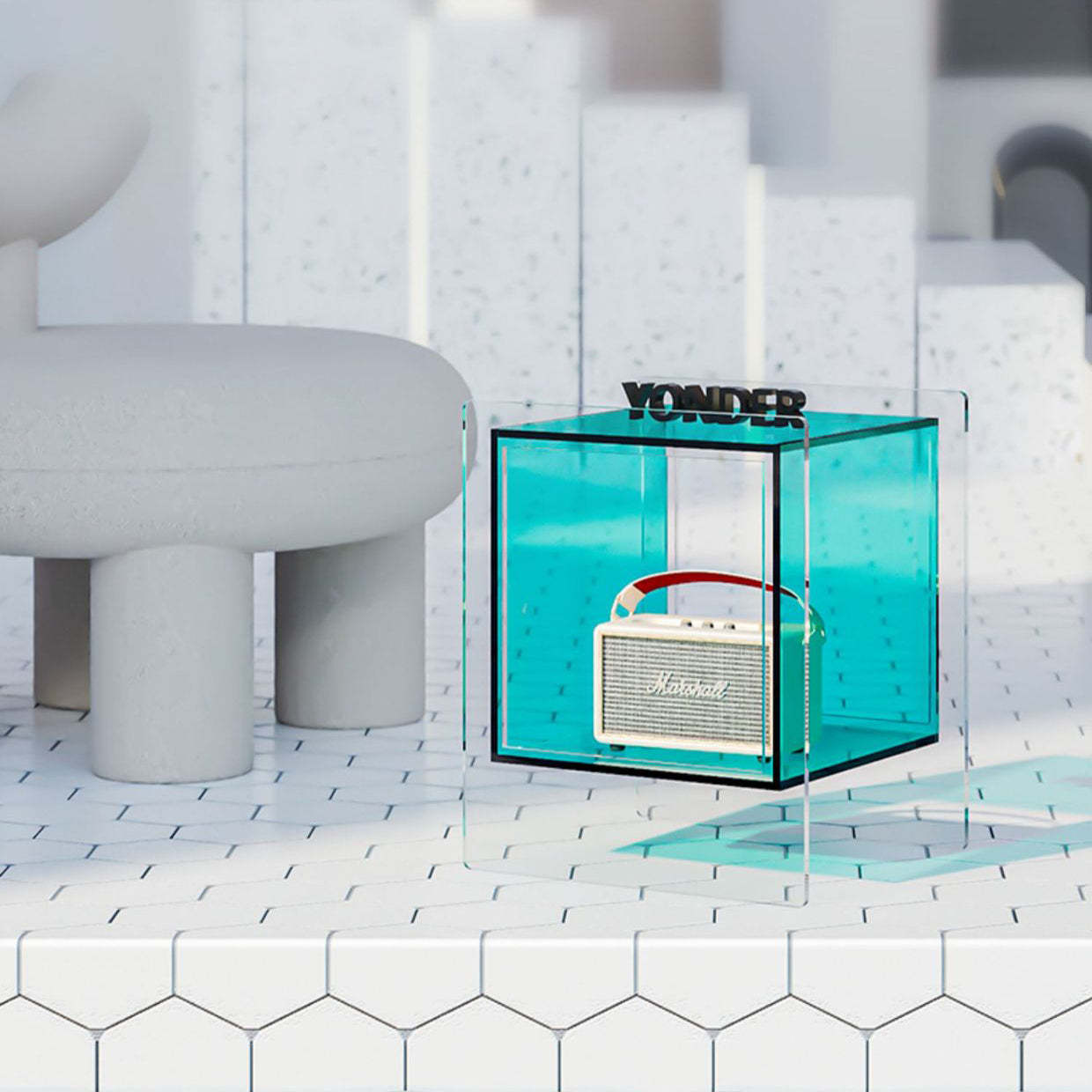 Minimalist Acrylic Nightstand