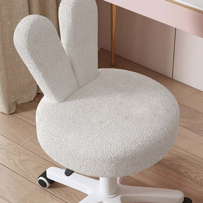 Rabbit-Ear Metal Lambswool Swivel Chair