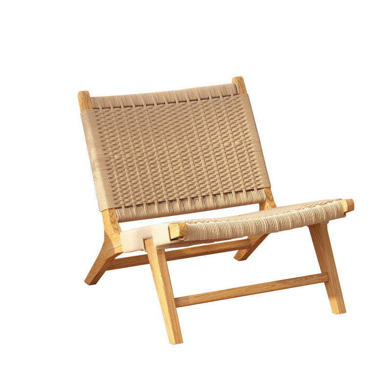 Nordic Woven Wood Rope Accent Chair