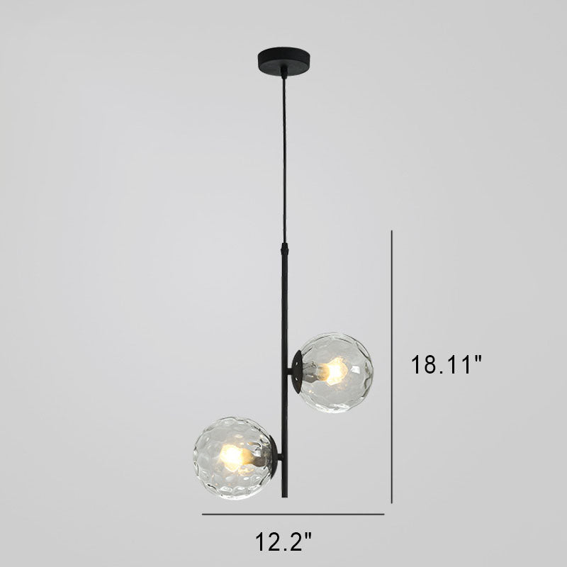 Nordic Minimalist Glass Ball Branch Chandelier