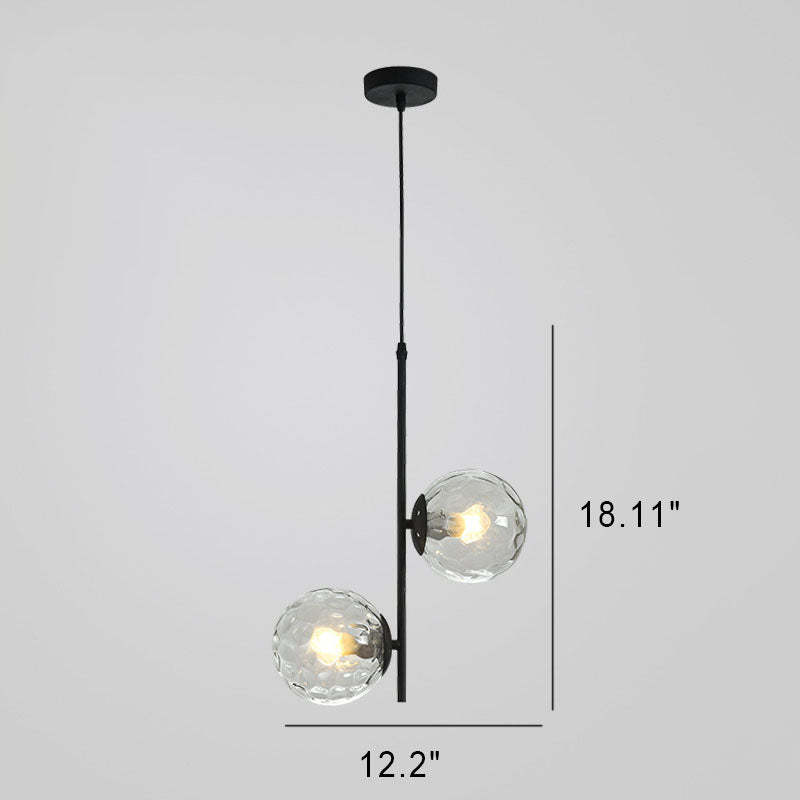 Nordic Minimalist Glass Ball Branch Chandelier