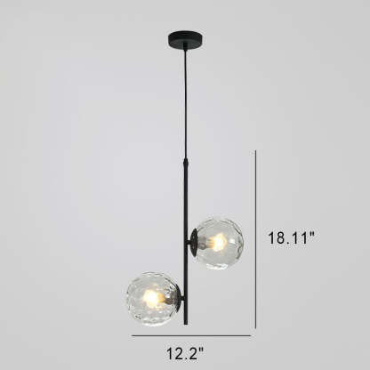 Nordic Minimalist Glass Ball Branch Chandelier