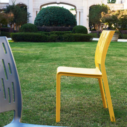 Minimalist Square Plastic Chair