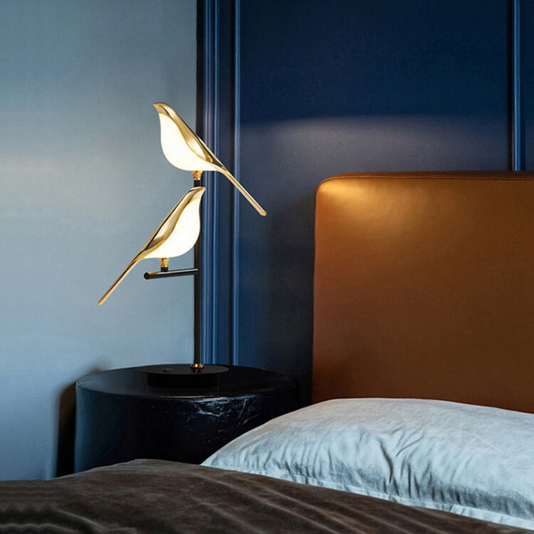 Nordic Magpie Bird LED Table Lamp — 1 / 220V-240V For UK/AU