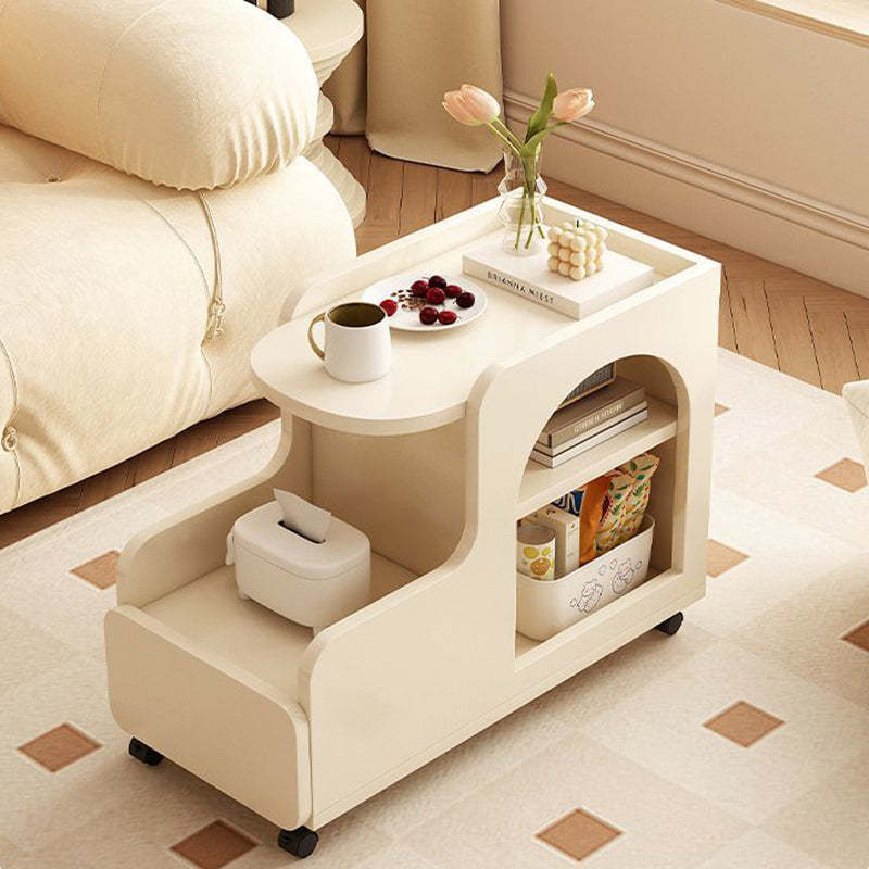 Contemporary Square Side Table 1-Cabinet