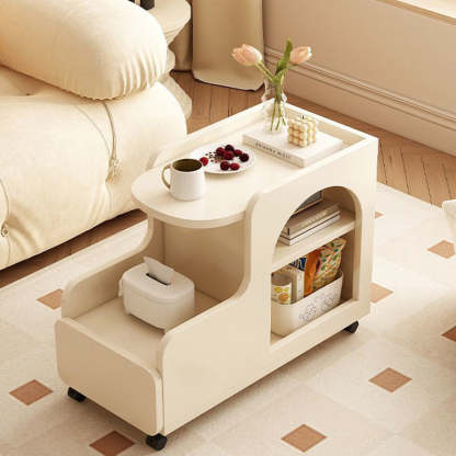 Contemporary Square Side Table 1-Cabinet
