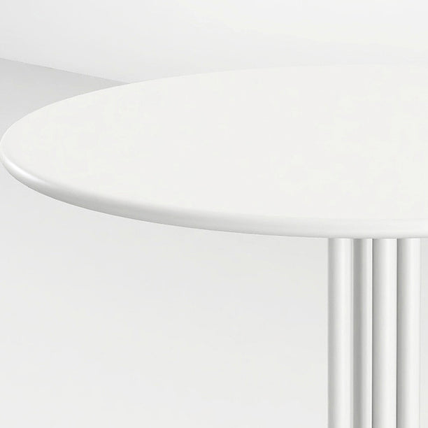 Scandinavian Round Iron Coffee Table — Jade Blue