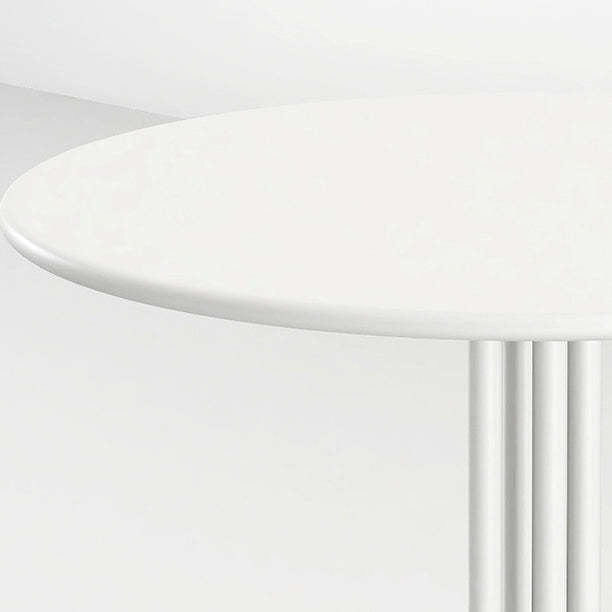 Scandinavian Round Iron Coffee Table — Jade Blue