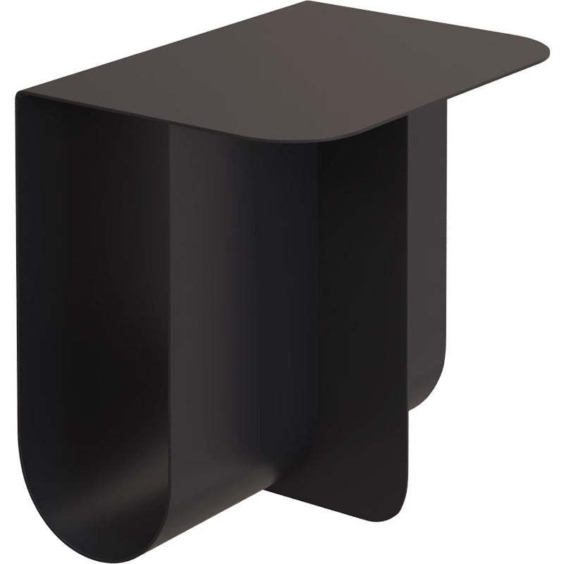 Minimalist Iron T-Shape Rectangular End Table 1-Storage