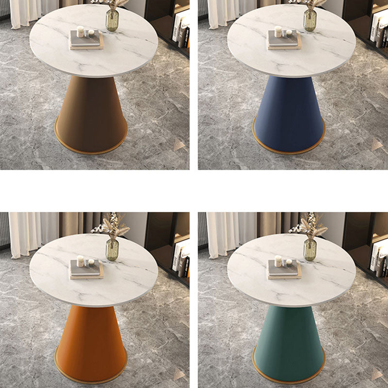 Contemporary Sintered Stone Metal Coffee Table