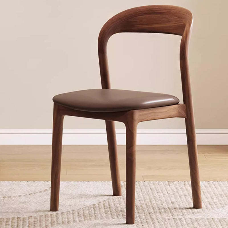 Scandinavian Curved Ash Wood Dining Chair