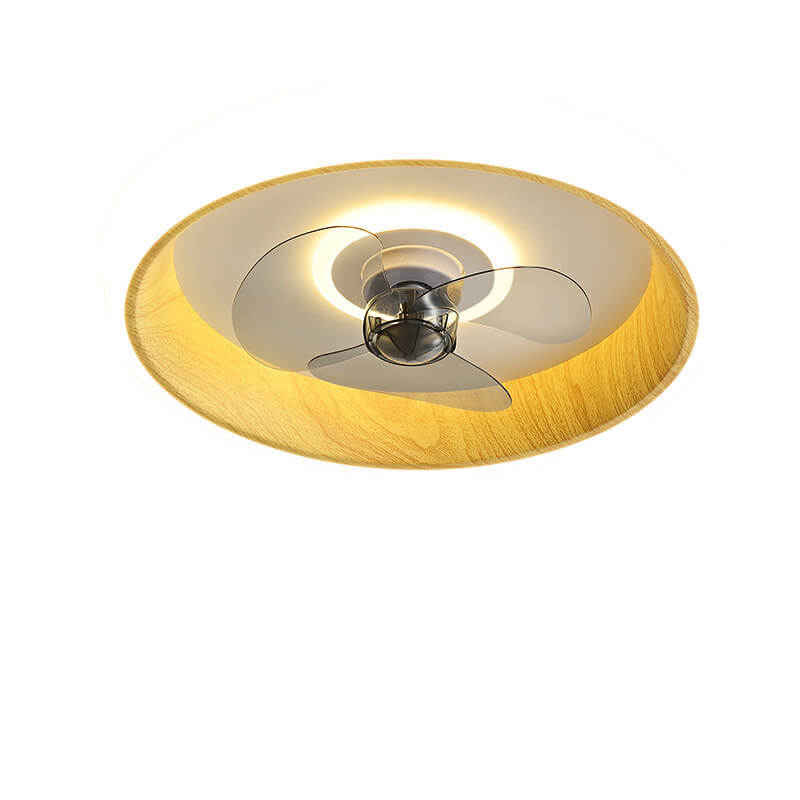 Nordic Minimalist Grain Flush Mount Ceiling Fan