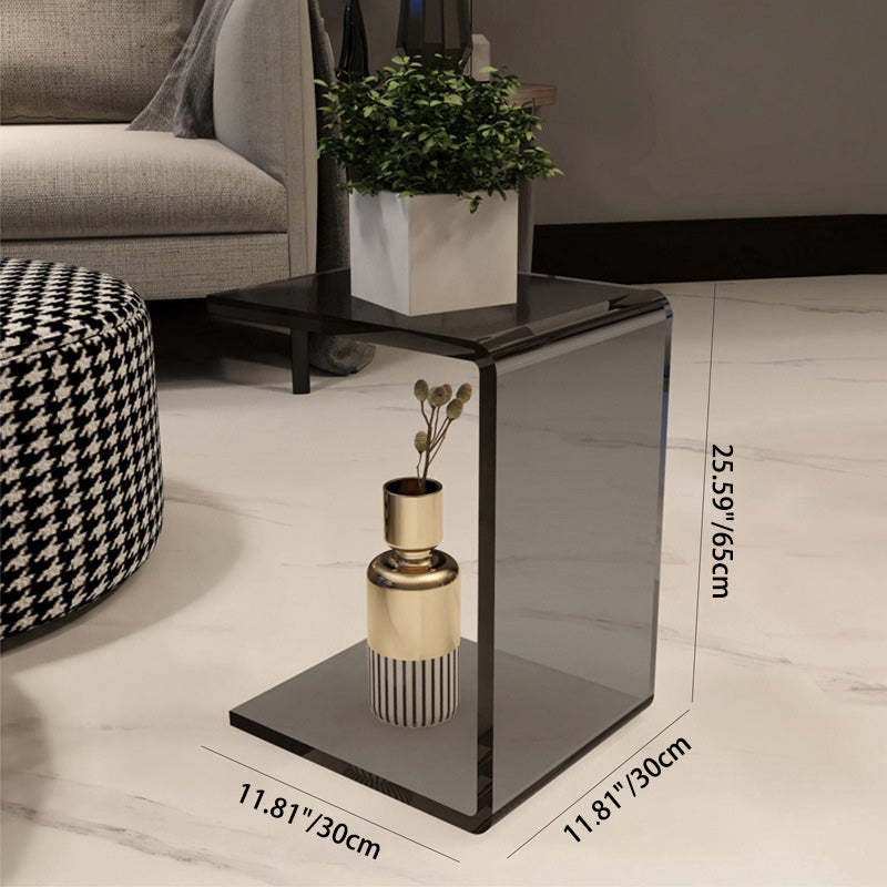 Minimalist Slab Plastic Acrylic End Table