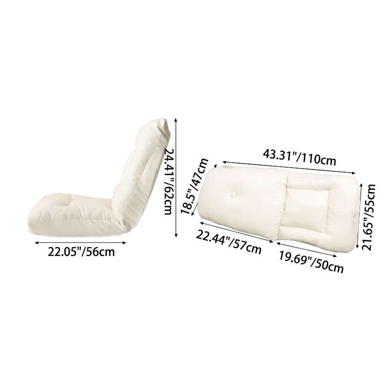 Minimalist Fabric Brushed Cotton Armless Sofa