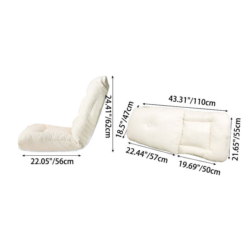 Minimalist Fabric Brushed Cotton Armless Sofa