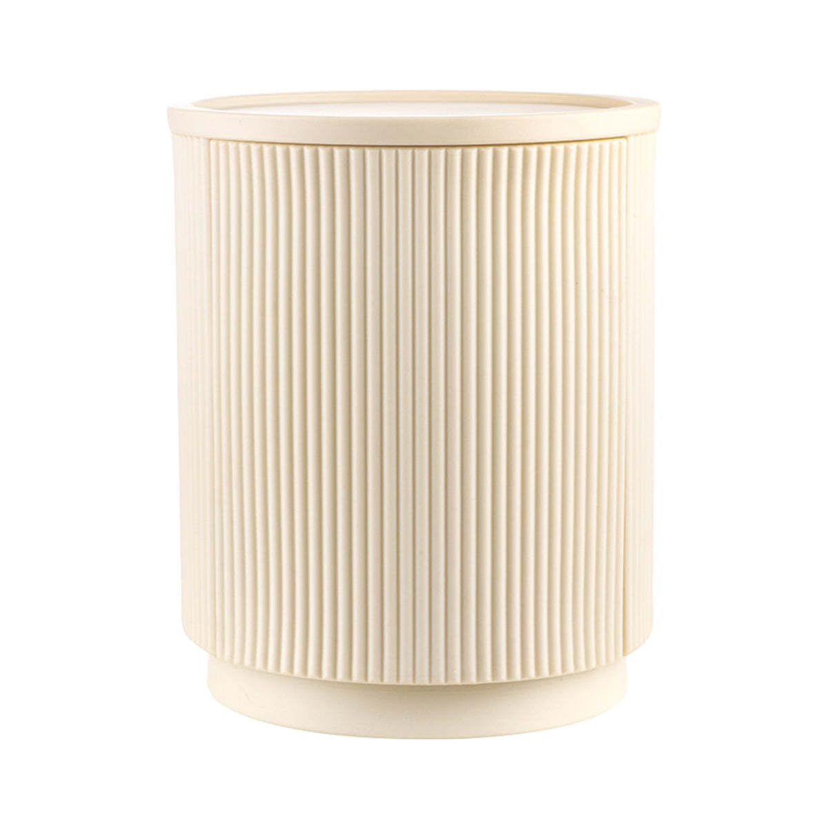 Minimalist Cylinder Plastic Nightstand