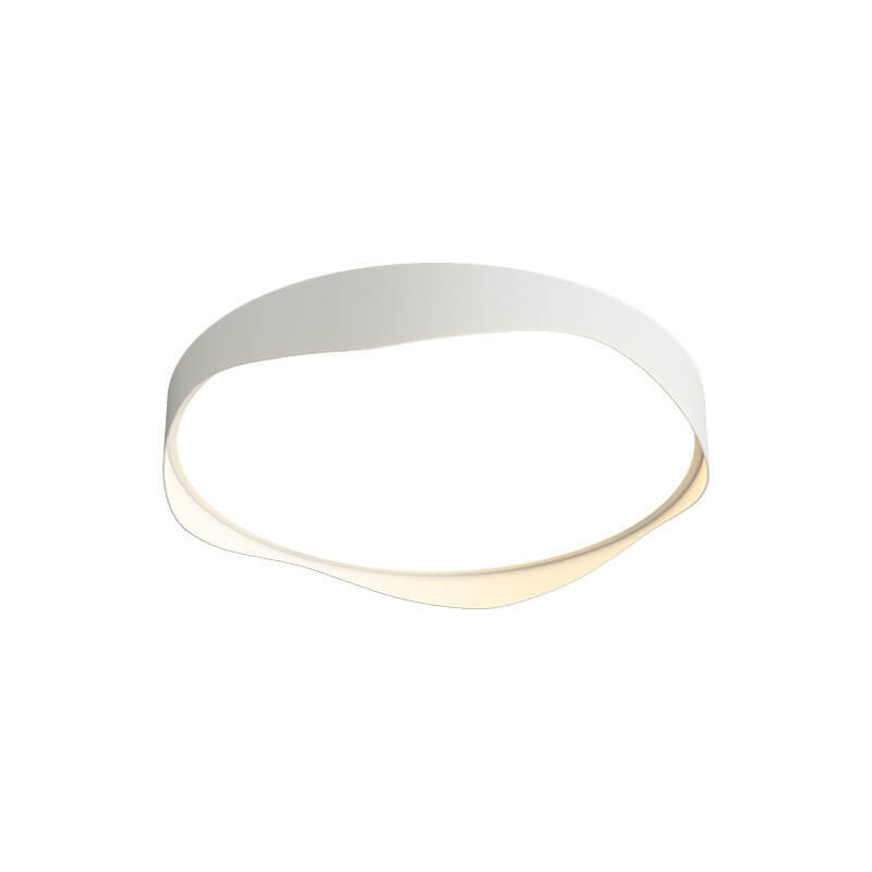 Nordic Minimalist Round Curve LED Flush Mount Light