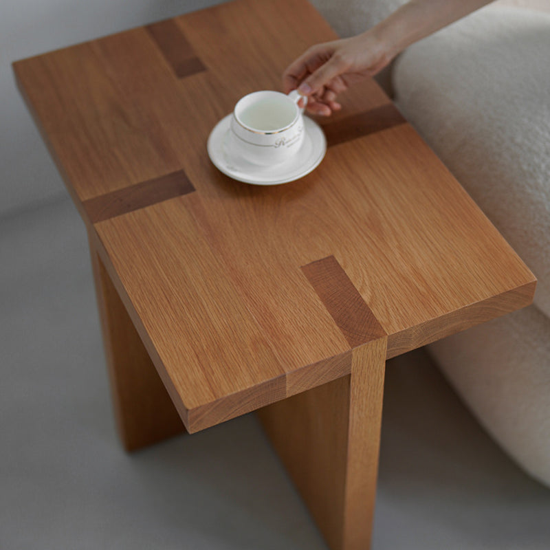 Japanese White Oak 3-Leg Side Table