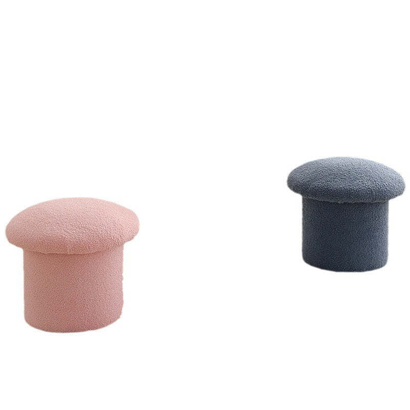 Mushroom Velvet Pouf Footstool