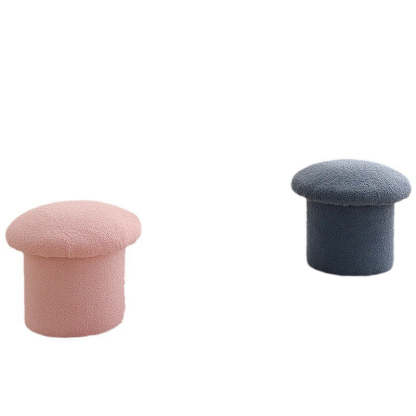 Mushroom Velvet Pouf Footstool