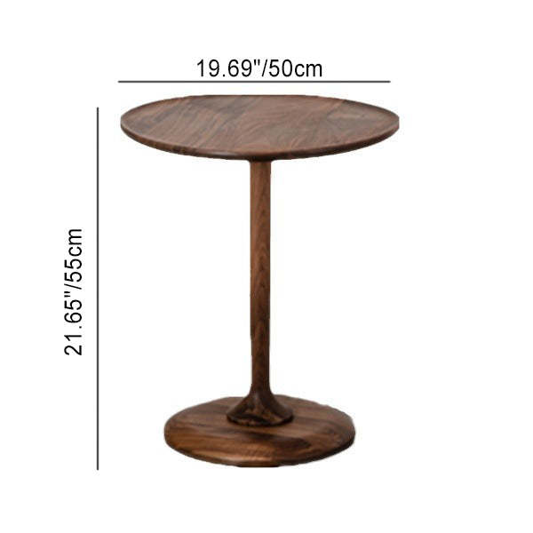 Vintage Walnut Wood End Table