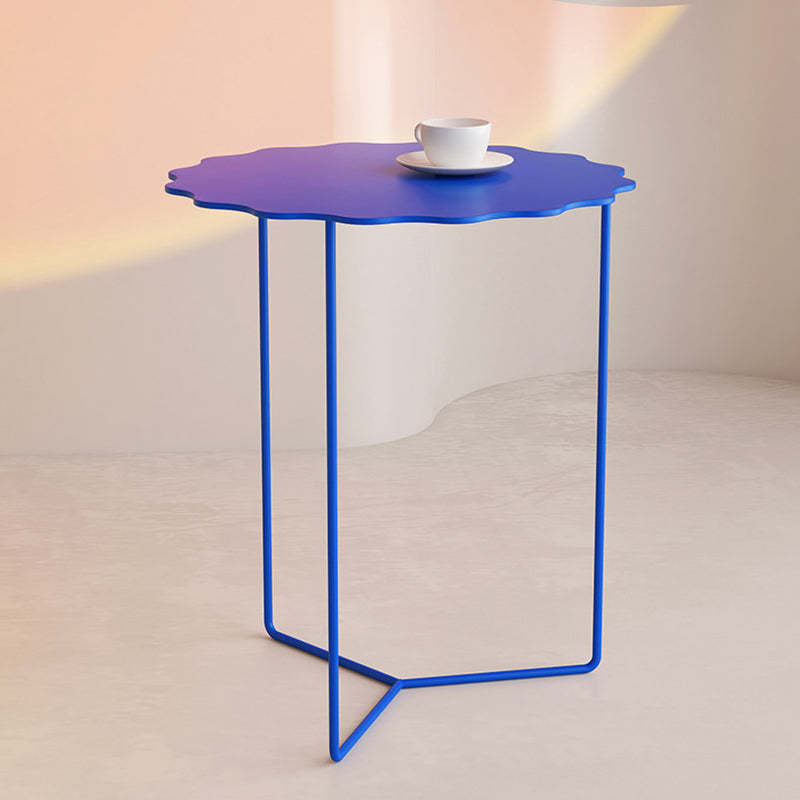 Contemporary Square Wave Iron Coffee Table